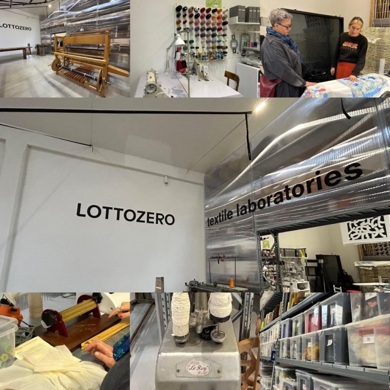 Tracks4Crafts - Visit of Lottozero TextileLab during the Tracks4Crafts workshop in Florence, Italy, November 2023.