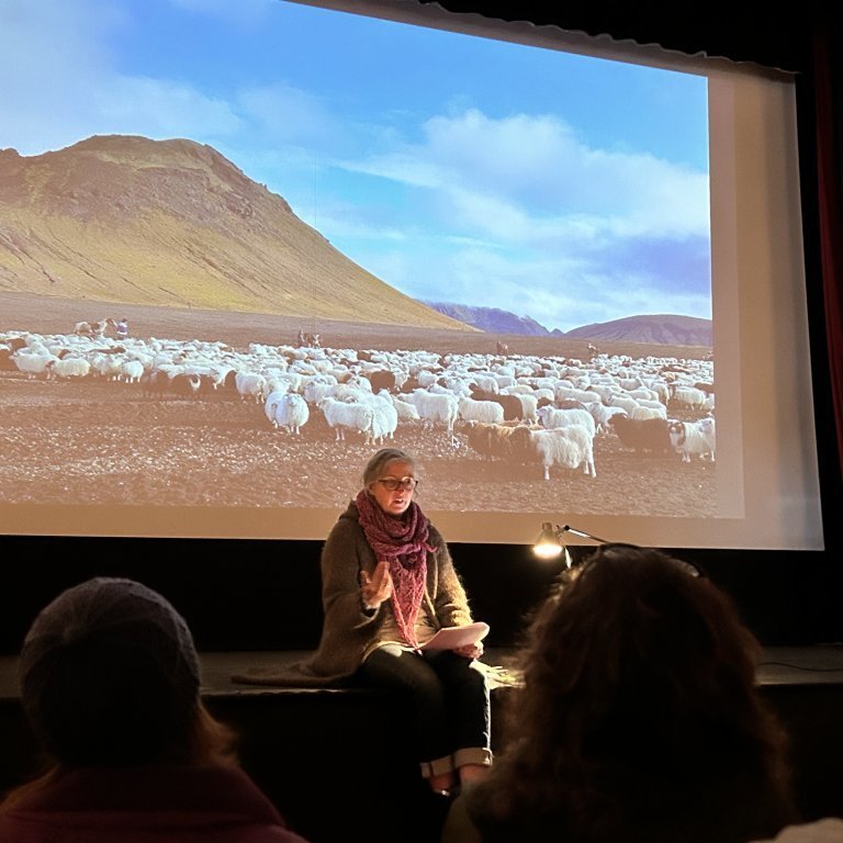 Fyrirlestur ,,Icelandic Wool, Spinning Sheepherdresses and the South Iceland Wool Week