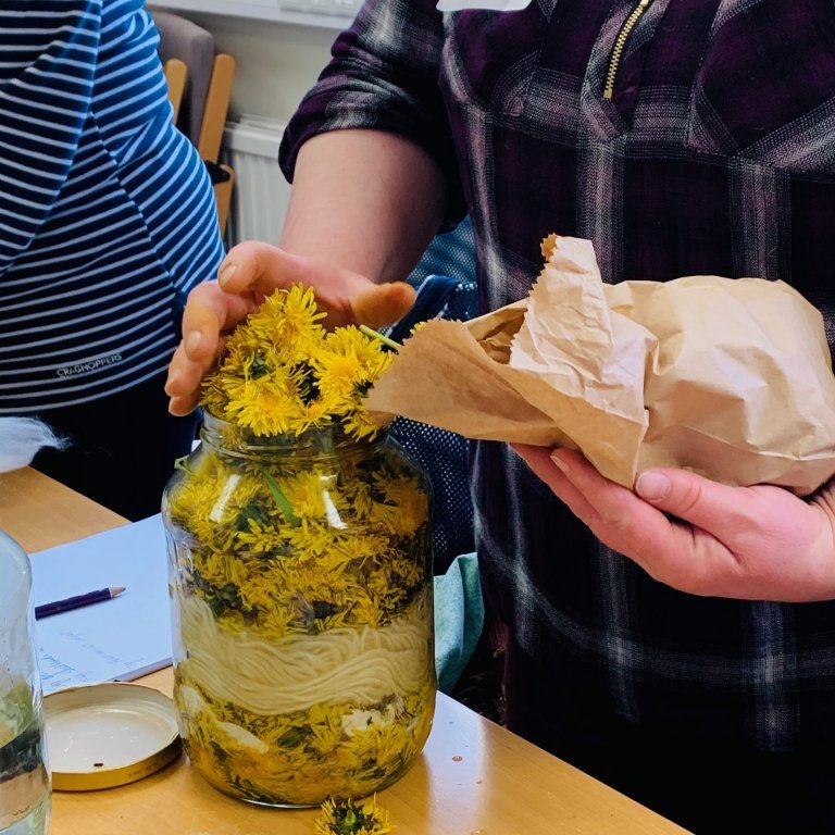 Solar Dye workshop with Deborah Gray 2019. Photo credit: Textile Center.
