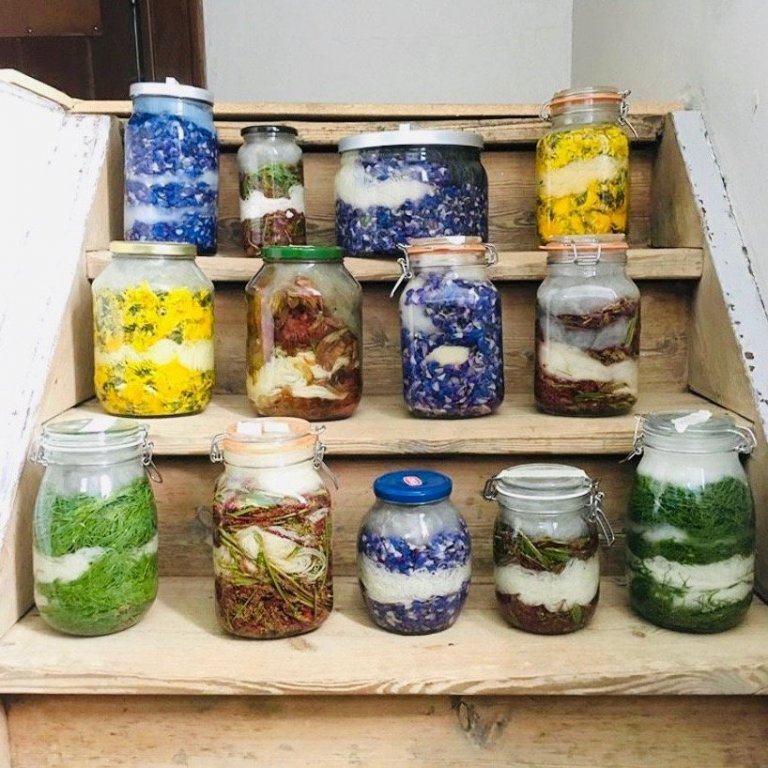 Solar Dye workshop with Deborah Gray during Knit Fest in Blönduós. Photo credit: Deborah Gray.