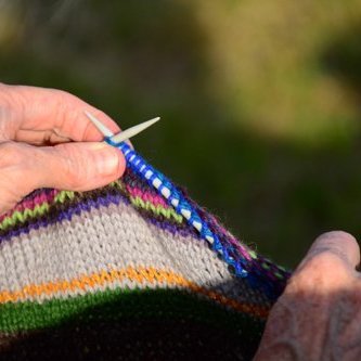 Knitting - impression. Photo credit: Kerstin Lindström.