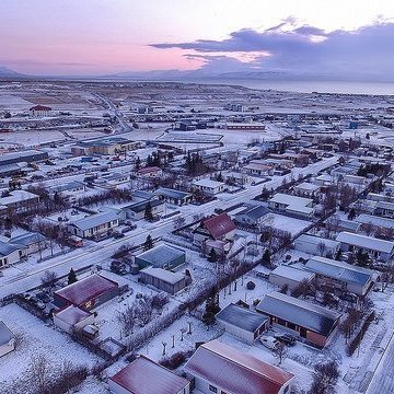 Residential area in Blönduós. Photo credit: Róbert Daníel Jónsson