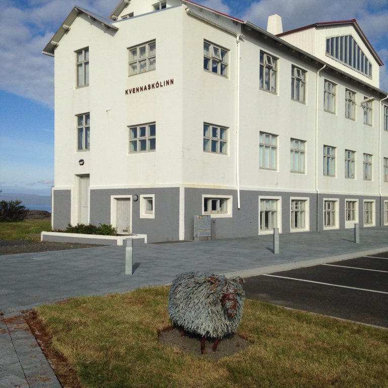 Grámóra (sheep installation) set up in 2017. Picture: Icelandic Textile Center.