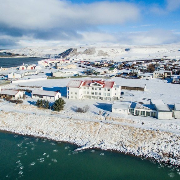 The Textile Center and surroundings in winter 2019. Picture: Róbert Daníel Jónsson.
