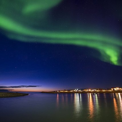 Northern lights over Blanda. Photo credit: Róbert Daníel Jónsson