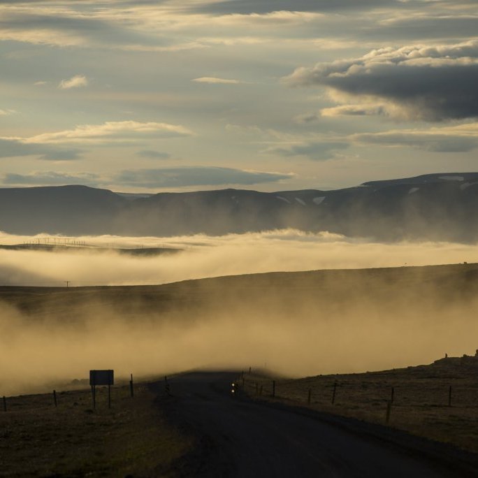 Fog by the sea. Photo credit: Róbert Daníel Jónsson