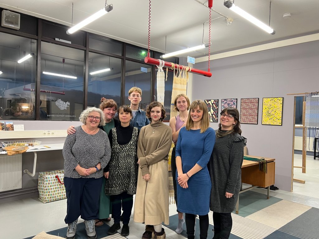 Artists in residence in October 2021. Picture: Textile Center. 