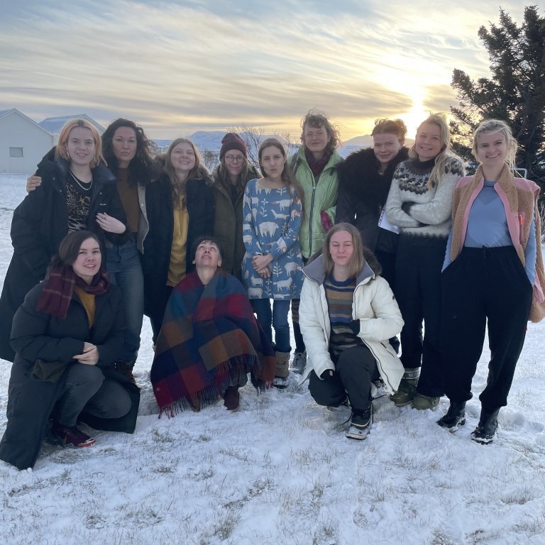 Artists in residence & students from Denmark, January 2023