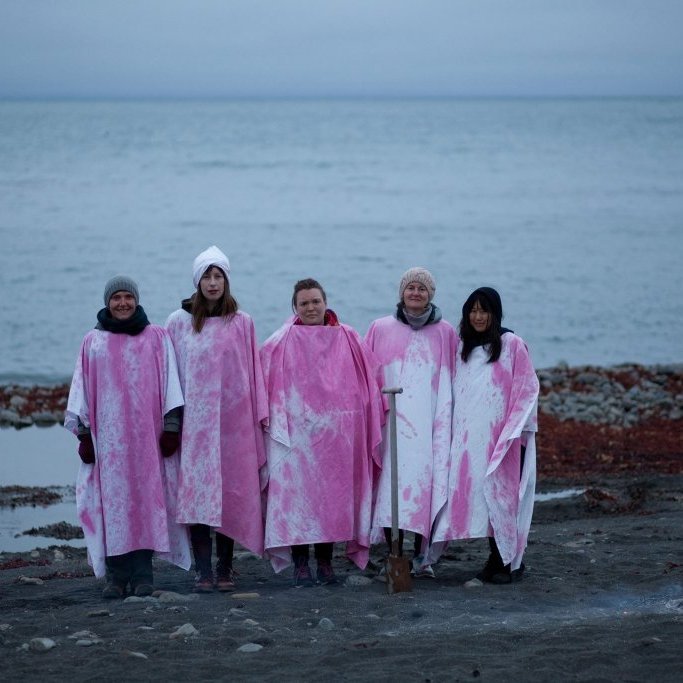 Performance by Emelie Rygfelt Wilander and artists in residence in the summer of 2015. Photo credit: Kurt Gardella.
