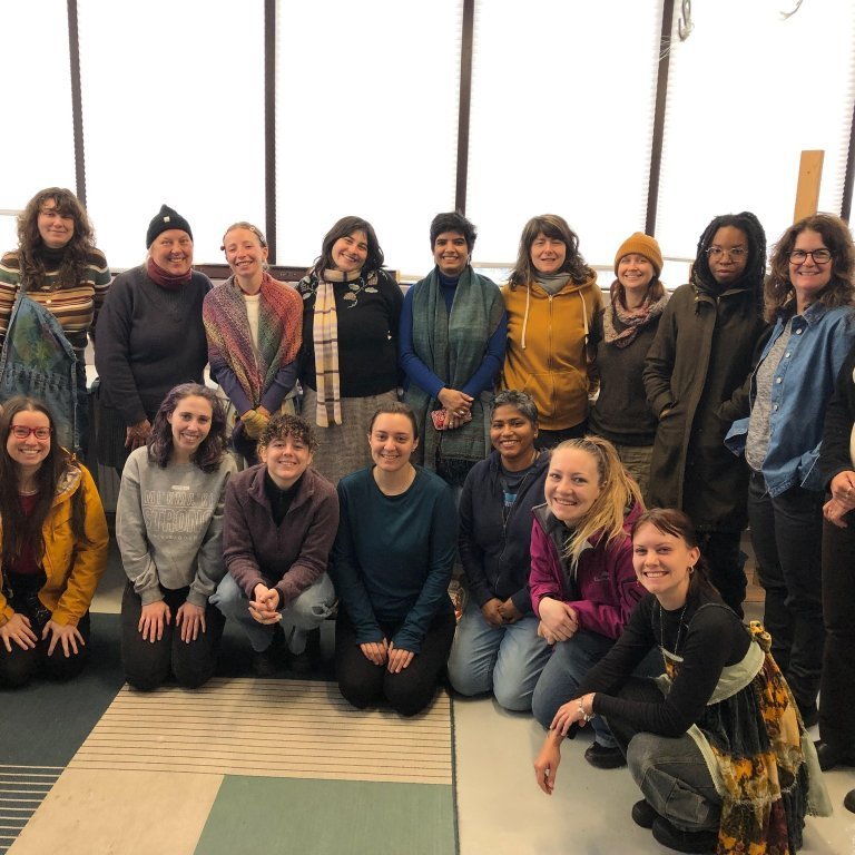 Students from Concordia University, Montreal participating in the Iceland Field School. Image: Icelandic Textile Center.