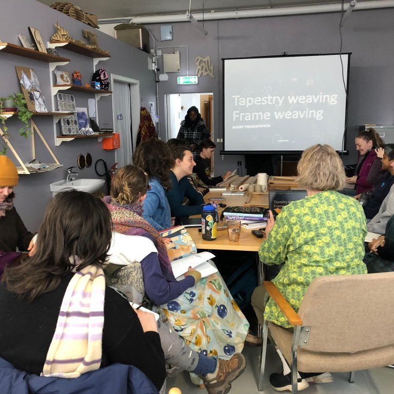 Students from Concordia University, Montreal participating in the Iceland Field School. Image: Icelandic Textile Center.