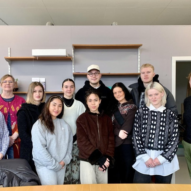 In March 2022, fashion design students from the Iceland University of the Arts stayed at the Textile Center for a week long study visit. Picture: Textile Center.