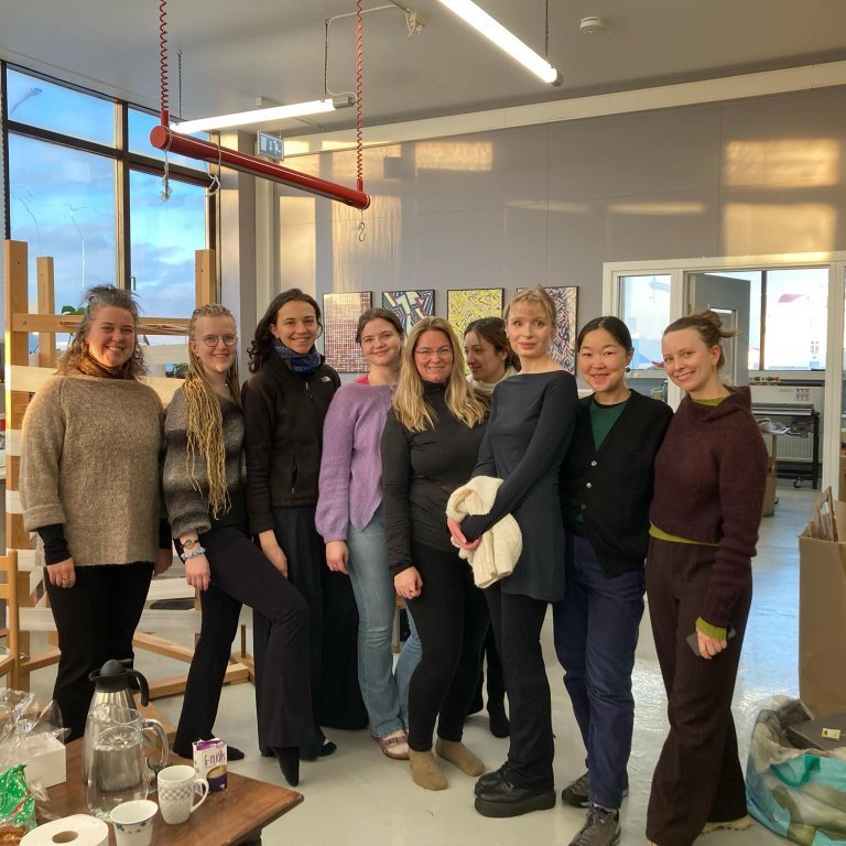 Students from Reykjavík School of Visual Arts, November 2024. Image: Textile Center