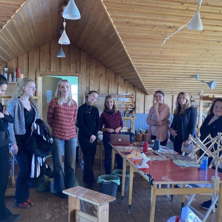 Students from Reykjavík School of Visual Arts, September 2024. Image: Textile Center