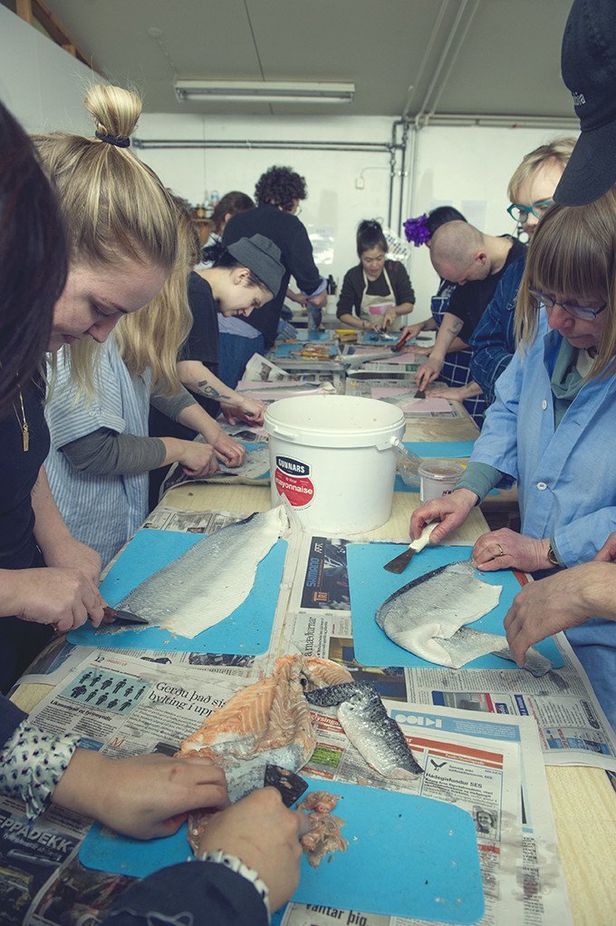 Fish skin craft workshop 2018