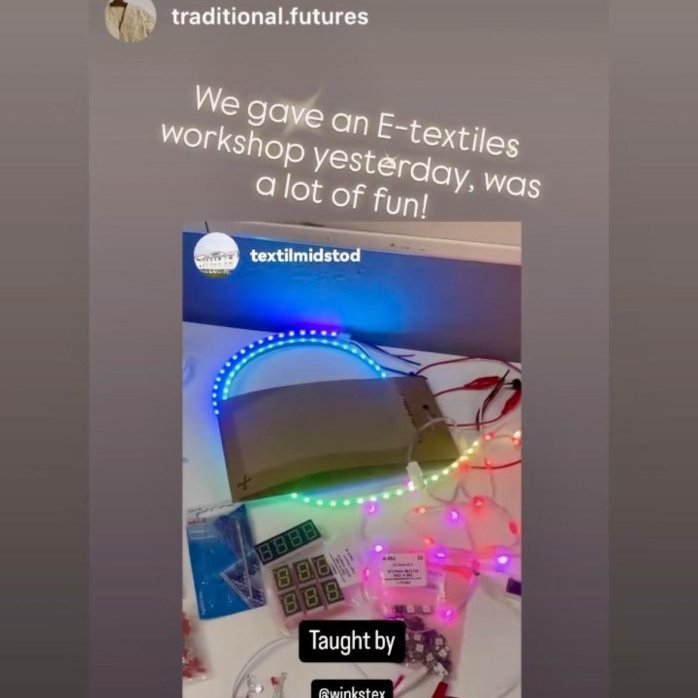 E-textile workshop October 2024