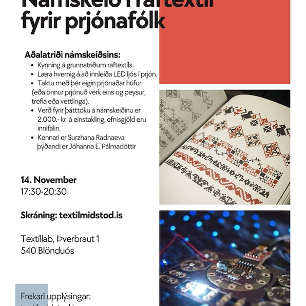 E-textile workshop for knitters November 2024