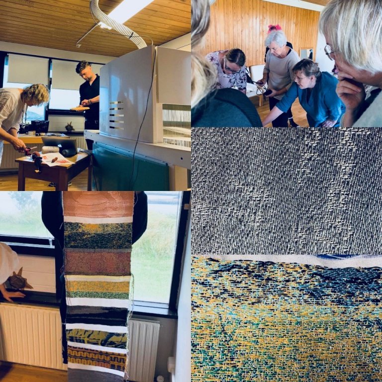 Tc2 digital loom workshop taught by Ragnheiður B. Þórsdóttir in September 2020. Picture: Textile Center.