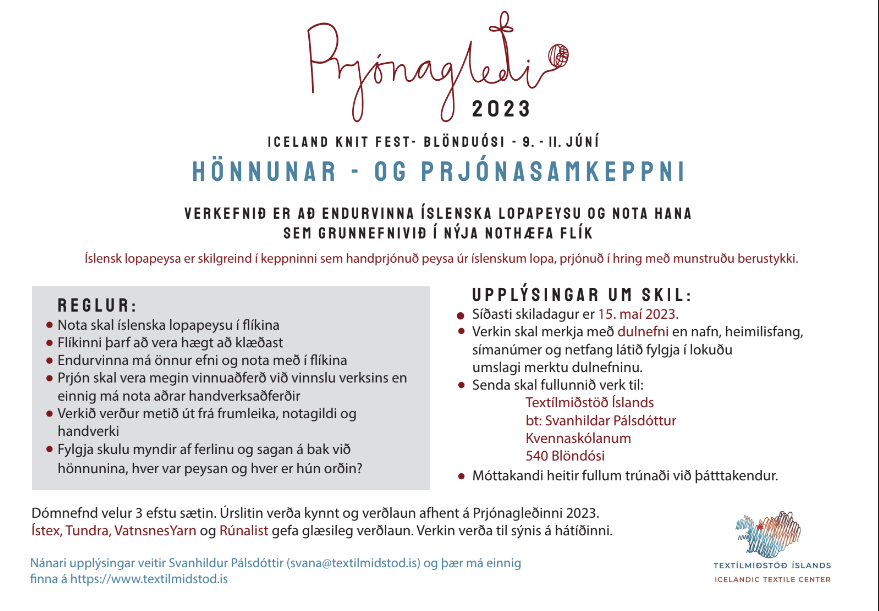 Iceland Knit Fest Knitting Competition