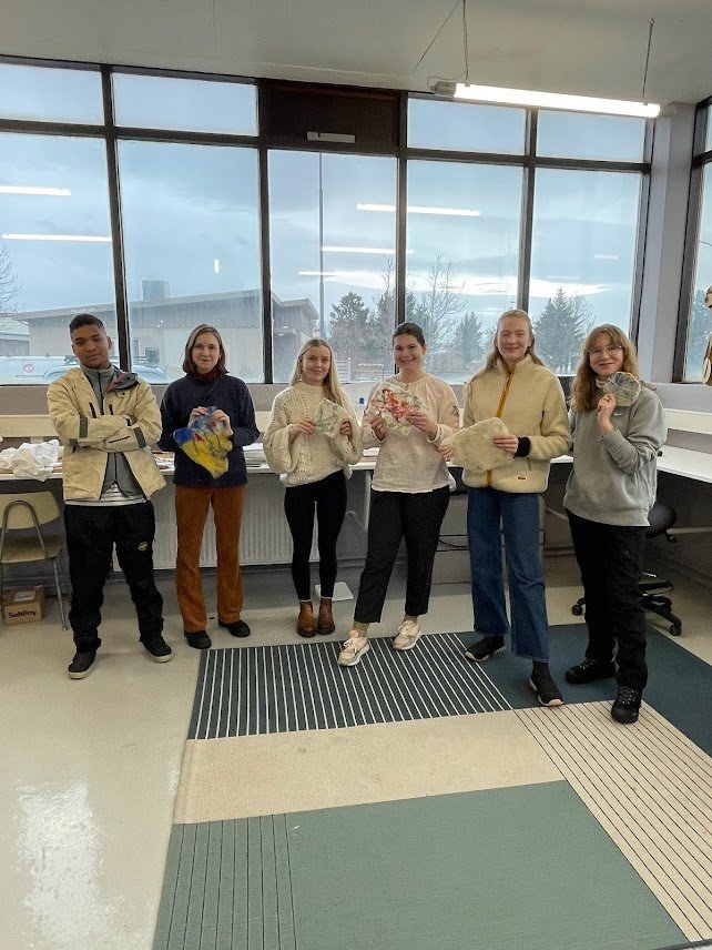 Nemendur á 2. ári í vöruhönnun í Listaháskólanum.