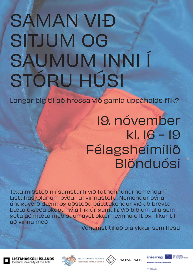 Saumavinnustofu 19. nóvember