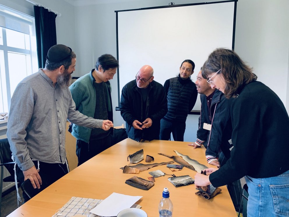 FishSkin Horizon 2020 participants at the Textile Center in September 2020.