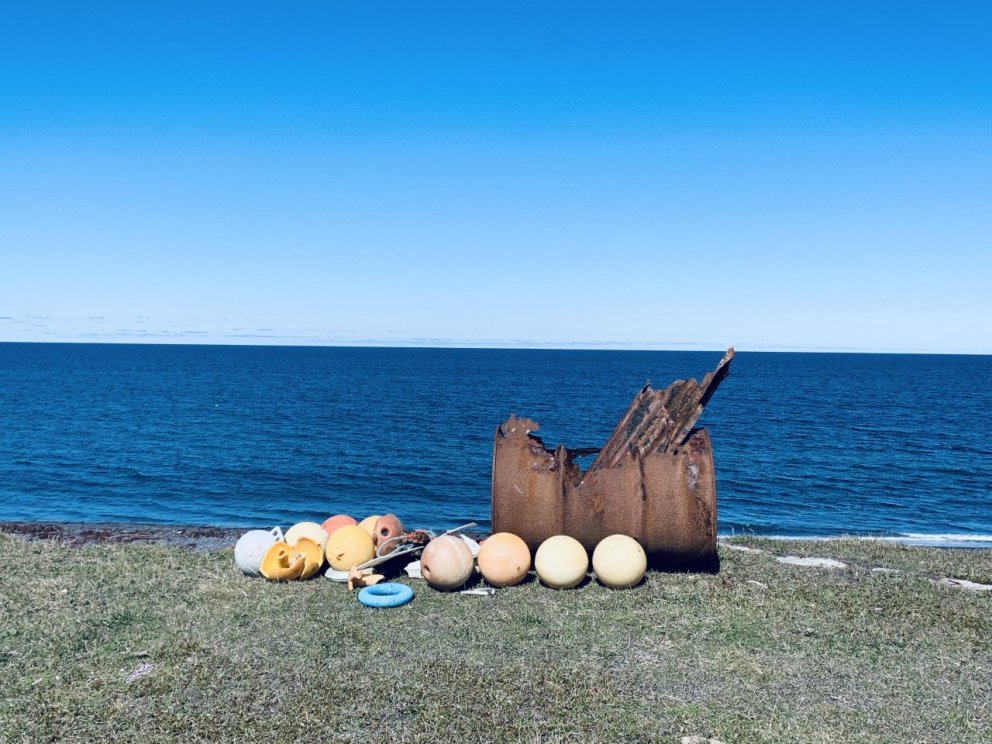 Findings on a beach near Skagaströnd, Iceland. Picture: Icelandic Textile Center.