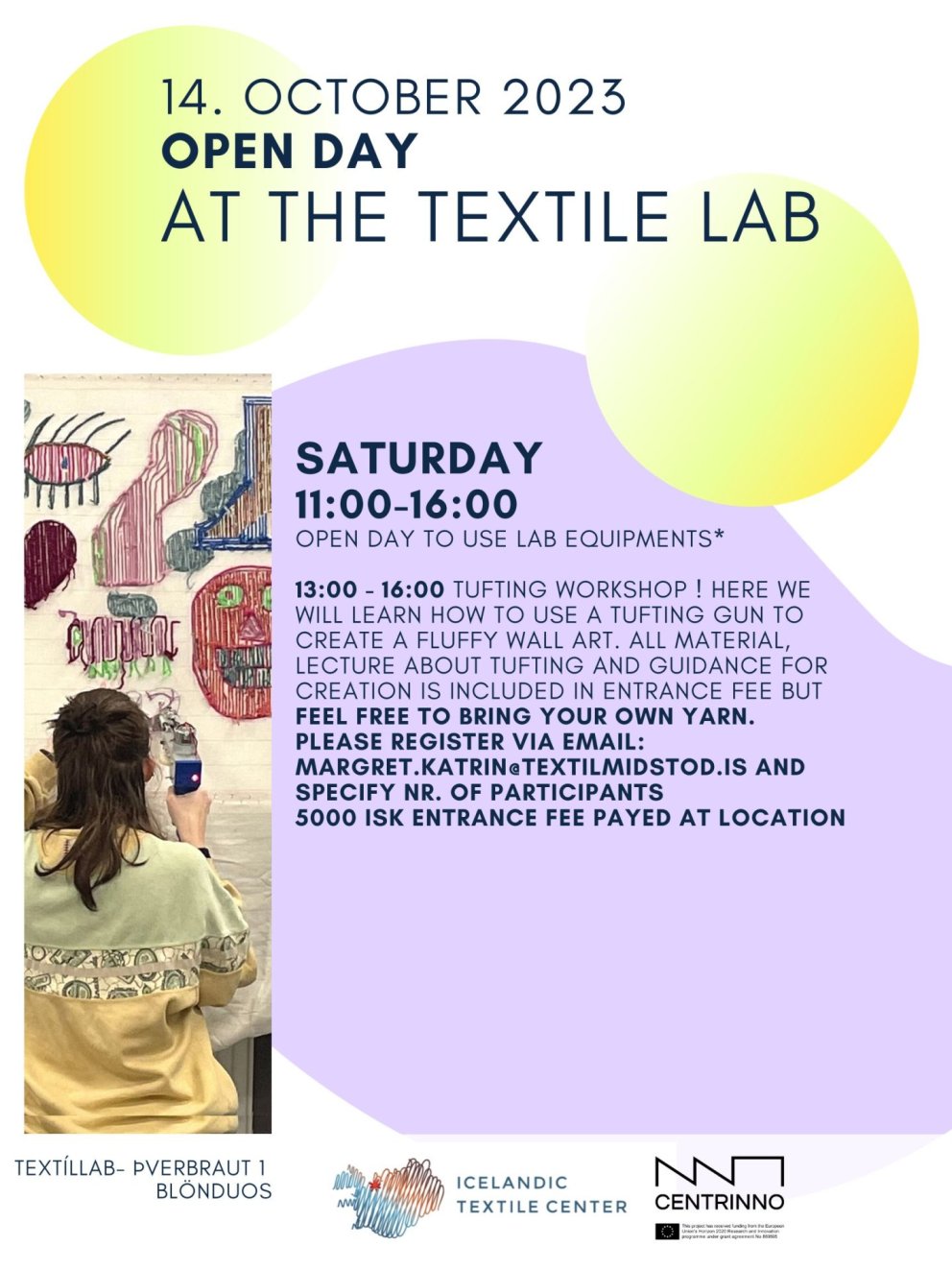 TextileLab Open House & Tufting workshop