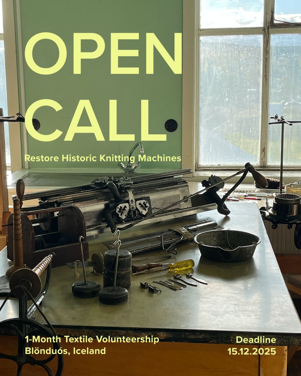 Open Call - Restore Historic Knitting Machines