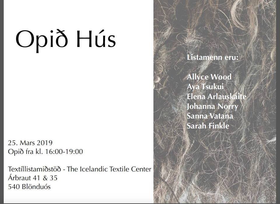 Opið hús - sýning listamanna þann 25.3.2019