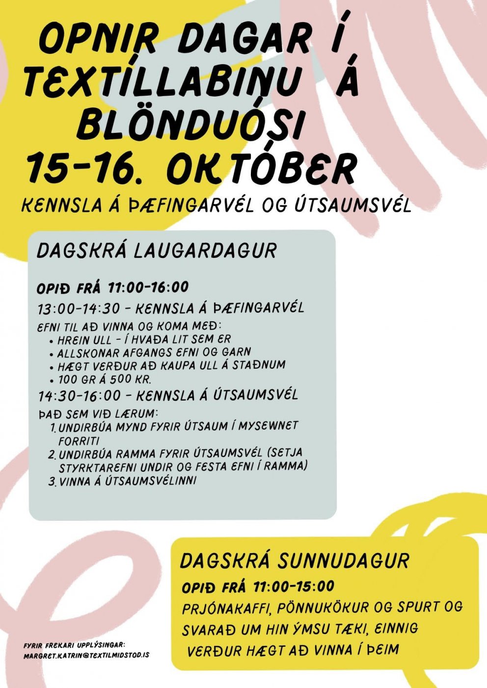 Opið hús í TextílLab