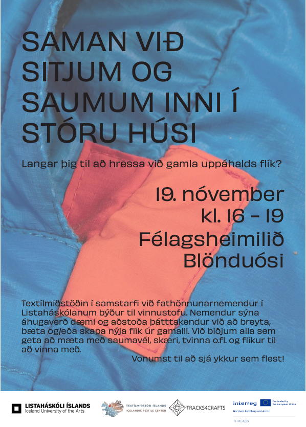 Upcycling workshop with LHÍ 19.11.