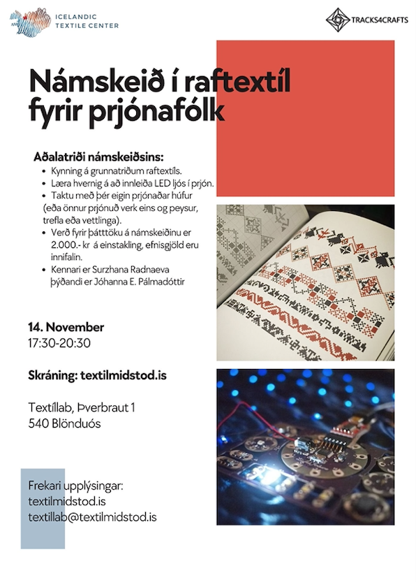 Námskeið í raftextíl fyrir prjónafólk