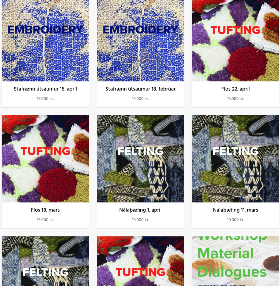 Workshops in the TextileLab