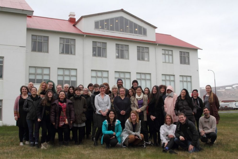 Fabricademy Bootcamp & staff at the Icelandic Textile Center in May 2019.