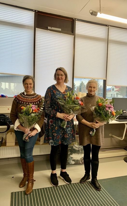 Frá vinstri: Kristín S Gunnarsdóttir, Elín Jóna Traustadóttir, Linda Friðriksdóttir.