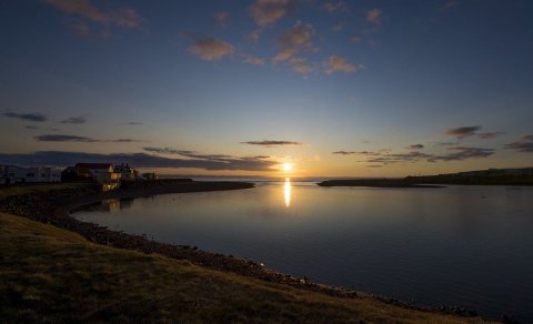 Sunset over Blanda river. Image: Robert Daniel Jónsson.