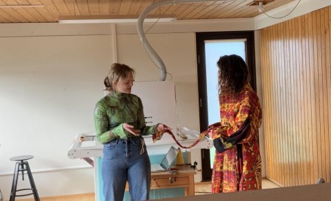 Visit at the Textile Center