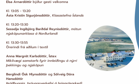 Aukið samstarf um rannsóknir, nýsköpun og þróun í textíl á Íslandi