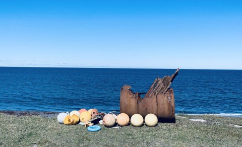 Findings on a beach near Skagaströnd, Iceland. Picture: Icelandic Textile Center.