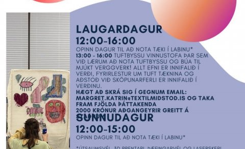 Textíllab Opið Hús og Vinnustofa