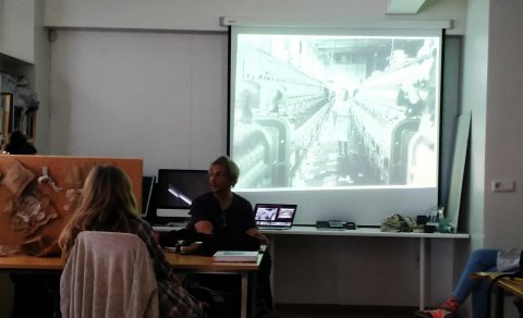 Petter Hellsing í Myndlistaskólanum í Reykjavík, 8.10.2019