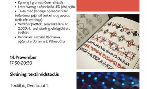 Námskeið í raftextíl fyrir prjónafólk