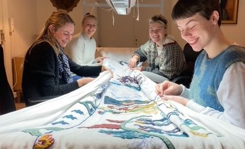 Danskir nemendur PK Professionskole, Josephine, Sofie, Elena og Nanna.