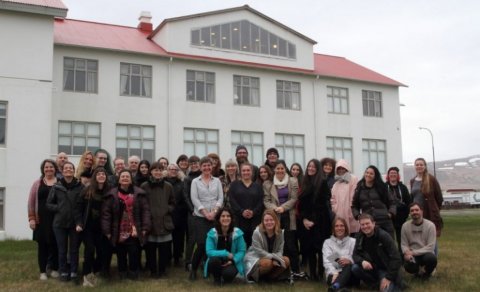 Fabricademy Bootcamp & staff at the Icelandic Textile Center in May 2019.