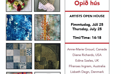 Sýning listamanna í Textíllistamiðstöðinni - júlí 2019