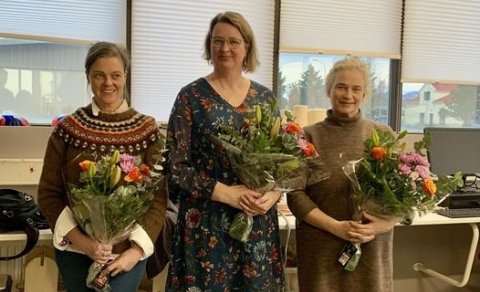 Frá vinstri: Kristín S Gunnarsdóttir, Elín Jóna Traustadóttir, Linda Friðriksdóttir.